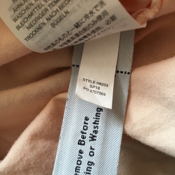 J crew tie front top xs peach color - Picture 6 of 7